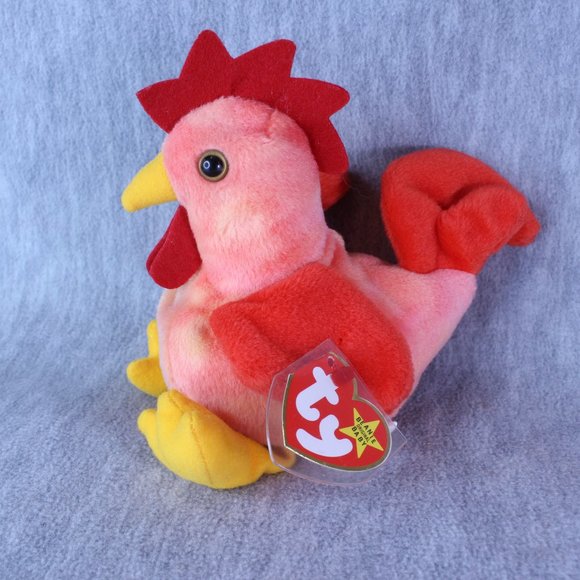 TY DOODLE the ROOSTER #4171 Beanie Babies 3-8-1996 VINTAGE NWT - Picture 3 of 5
